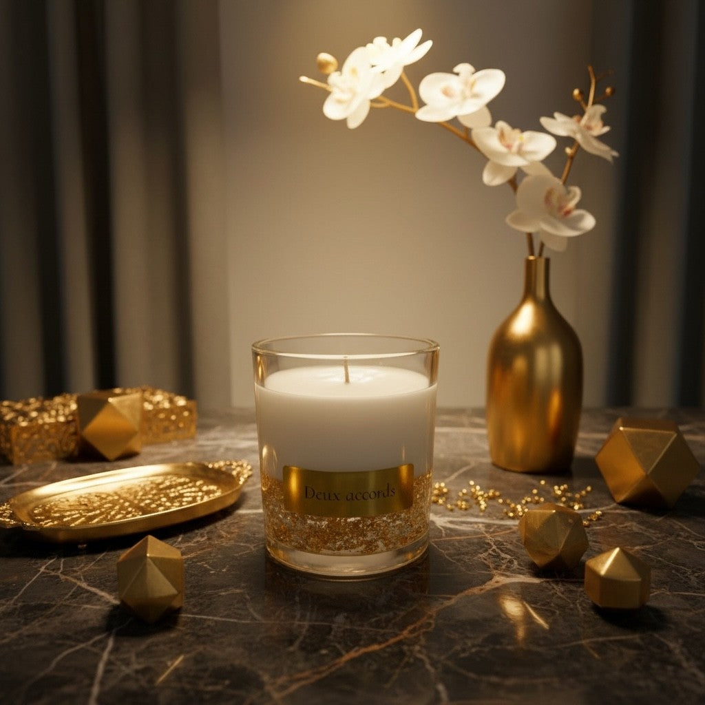 Chandelle de soya- pépite d'or