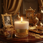 Chandelle de soya-feuille d'or