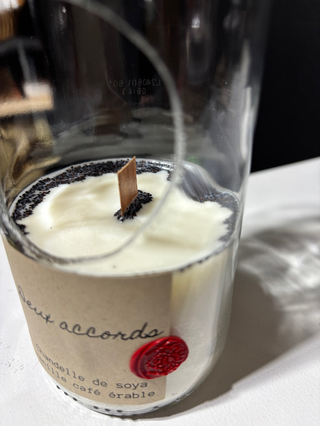 Chandelle de soya - vanille café érable