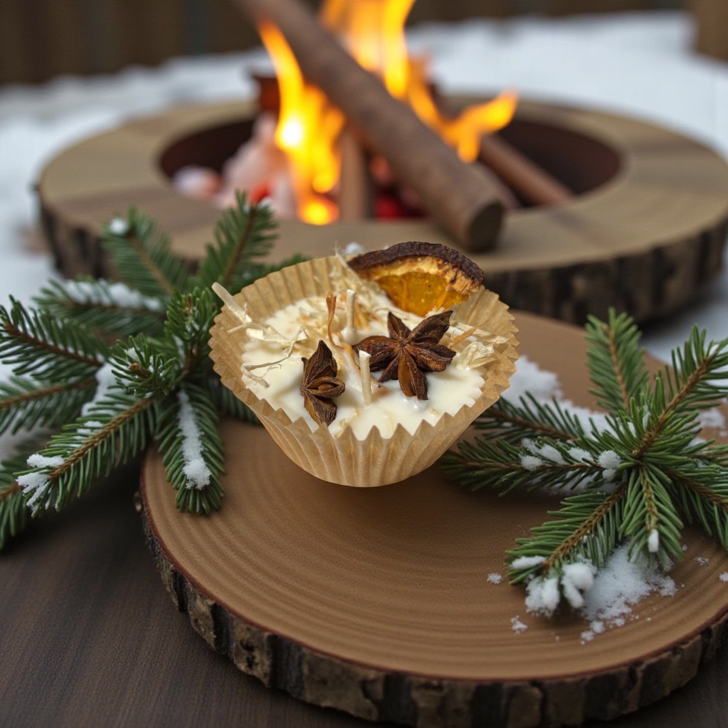 Allume-feux pour foyer - Pain d'épice