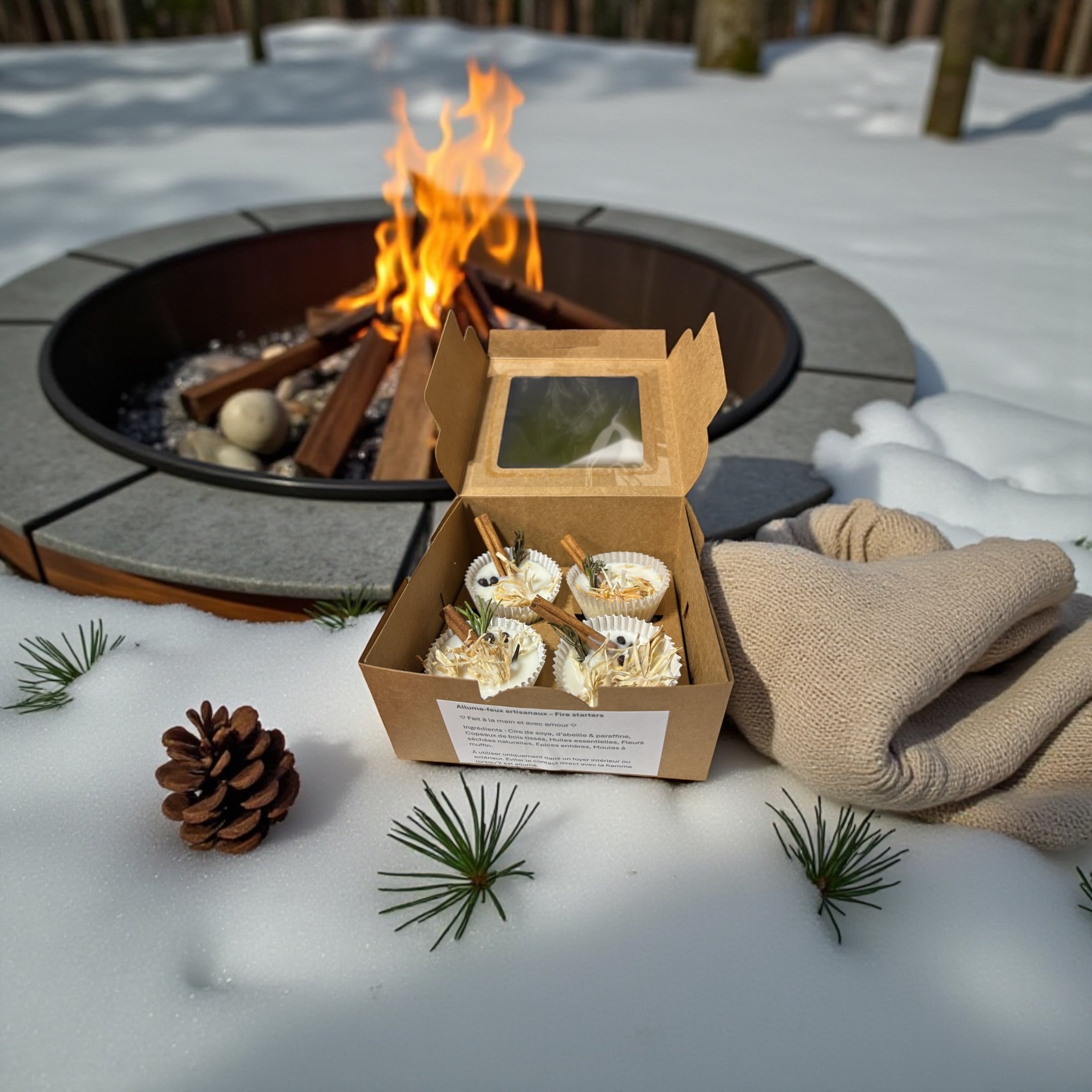 Allume-feux pour foyer -  Sapin