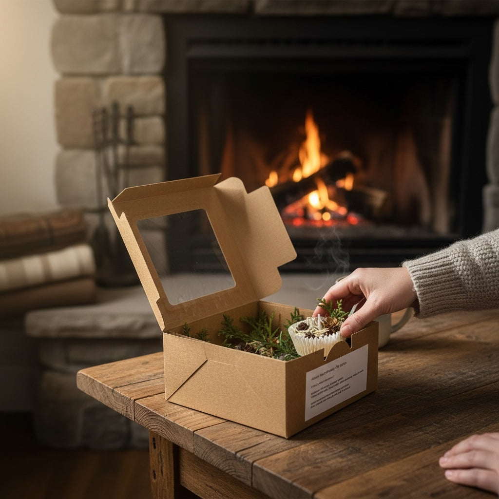 Allume-feux pour foyer - Pomme cannelle