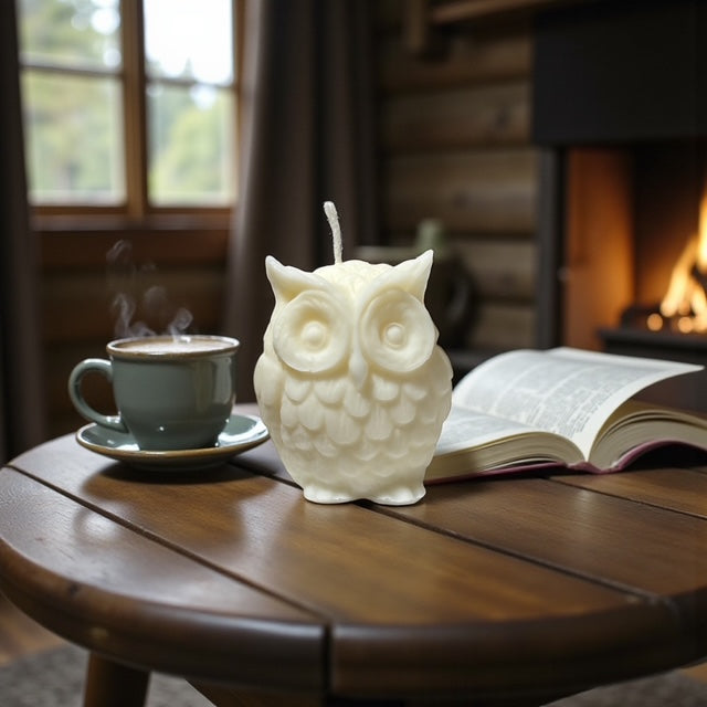 chandelle hibou - bougie