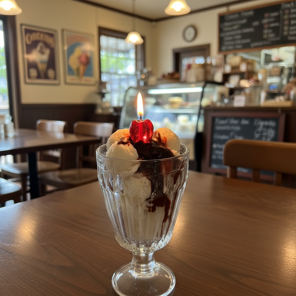 Coupe Glacée & coulis décadent au chocolat