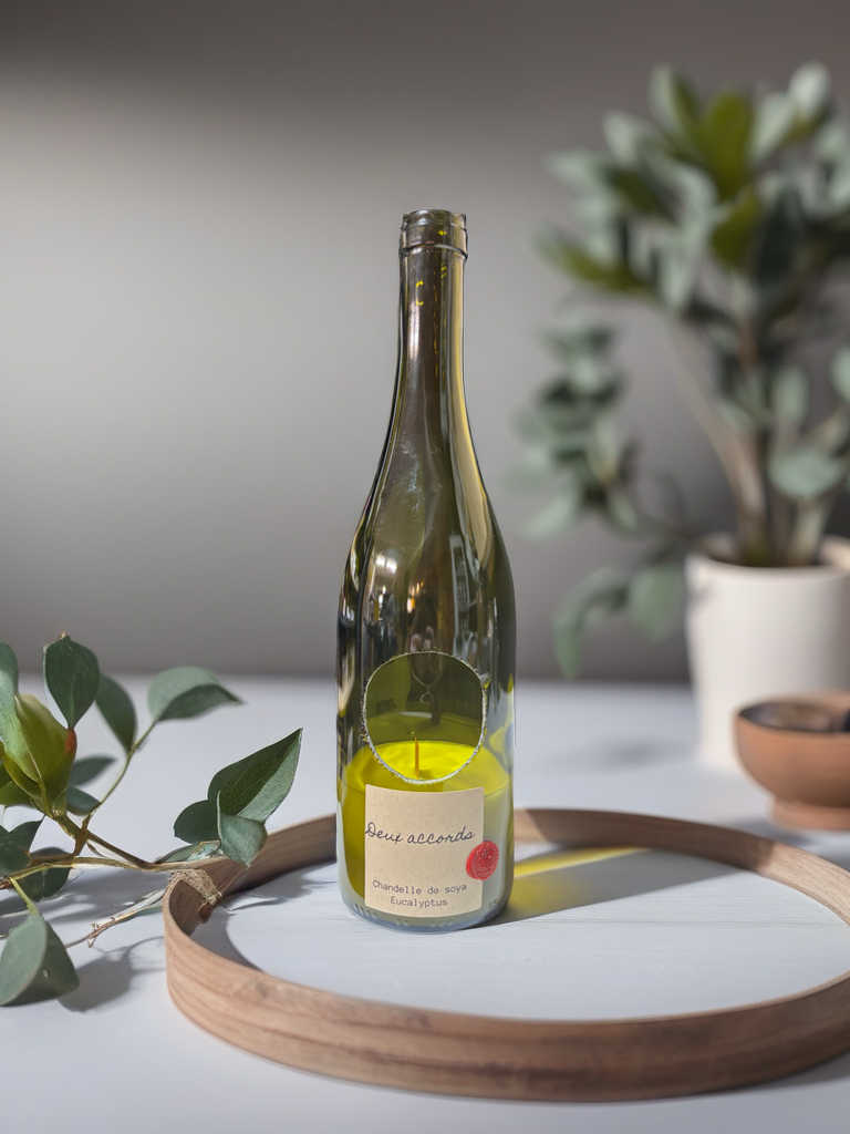 Chandelle de soya - Parfum d'Eucalyptus